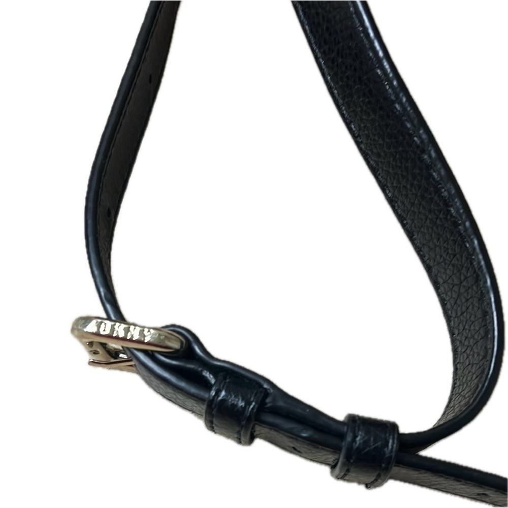 DKNY Elissa Cow Leather Belt Bag, Black, Goldtone Hardware - Picture 11 of 13